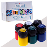 Набор акриловых красок глянцевых DECOLA 6х20мл